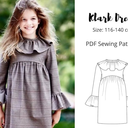 Basic Jersey Dress PDF Sewing Pattern Instant Download Etsy