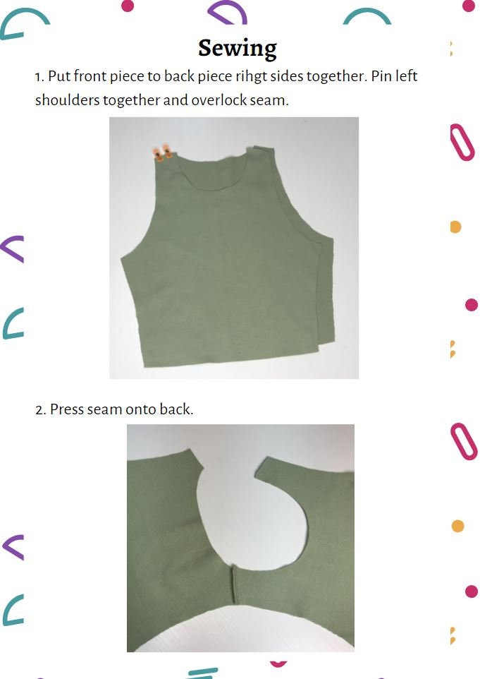 Summer Crop Top PDF Sewing Pattern Graphic by shevonfer68 · Creative Fabrica