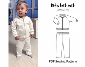 Bomber and Pants For Kids PDF Pattern | Sweatsuit Sewing Pattern | Sewing Tutorial