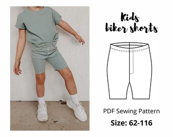 Kid's Cycle shorts PDF Pattern | Infant Bike Shorts sewing pattern From 6 month to 6 years (size 62-116)