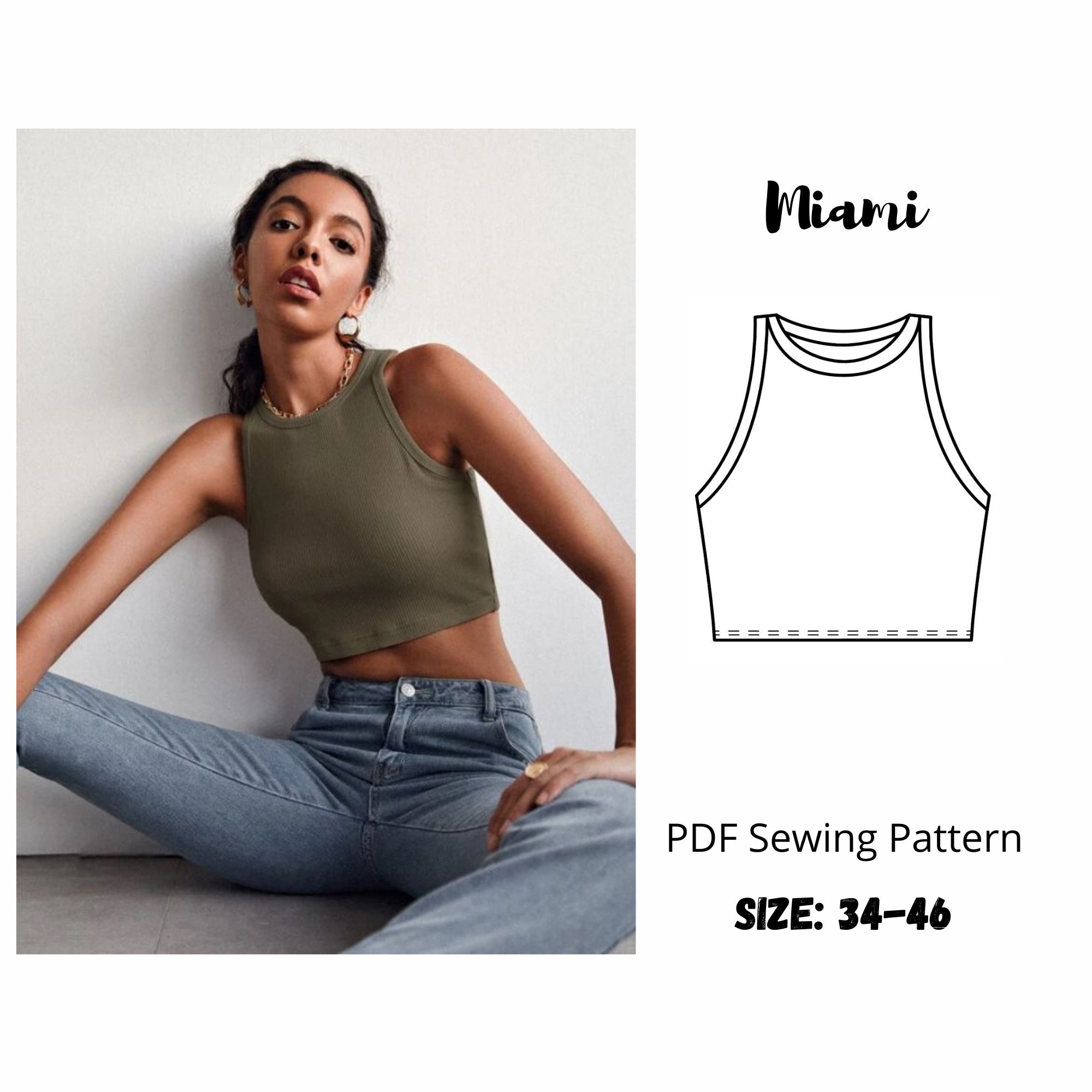 30+ Crop Top Tank Sewing Pattern - AdesuwaEthan