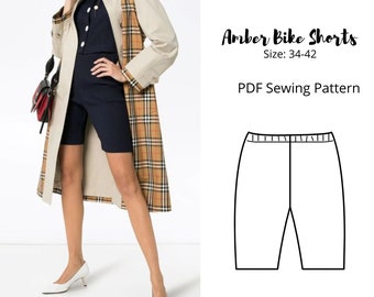 Regular knit cycling short for women PDF Sewing Pattern | Instant download