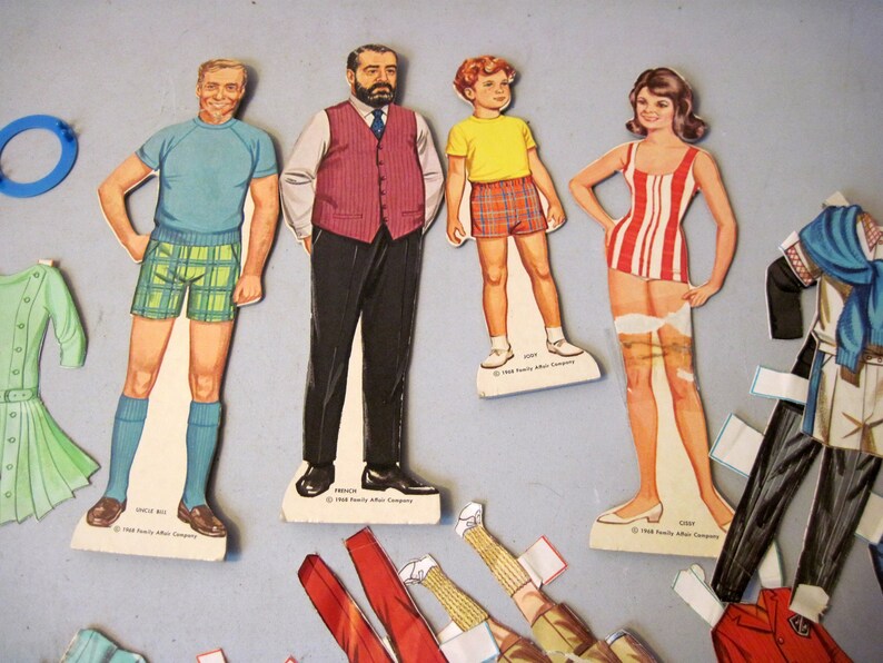 Vintage boxed Family Affair Paper dolls Etsy