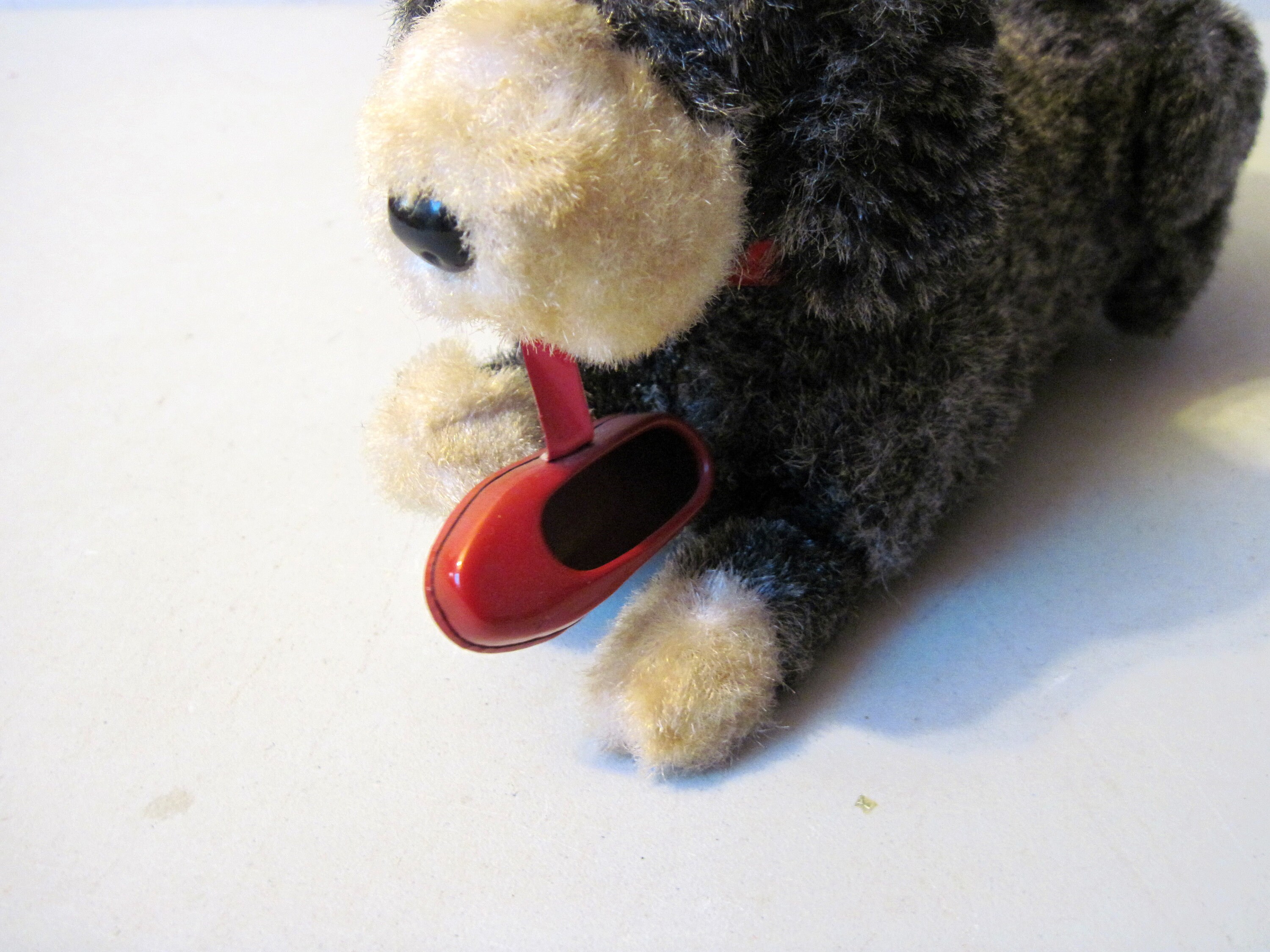 Vintage remote control dog moving toy with red shoe in his Etsy