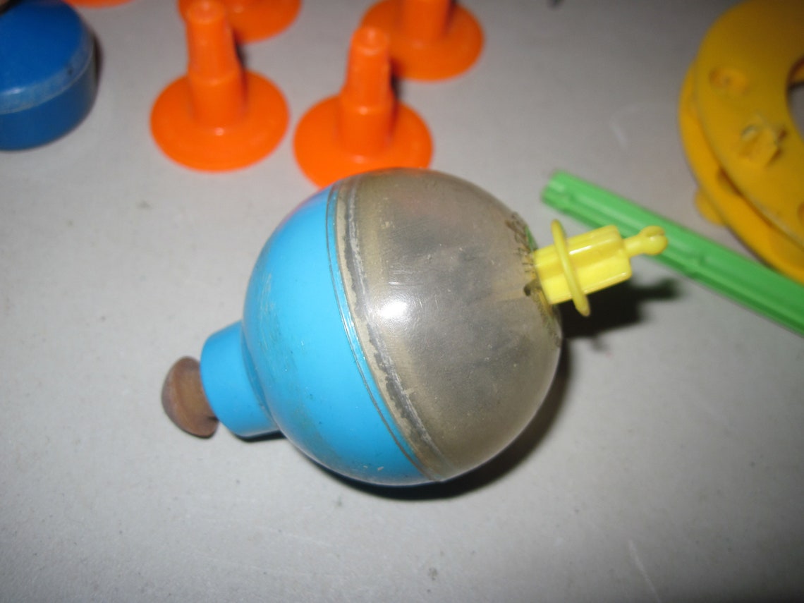 Estate lot of vintage 1970's toy Tops Etsy