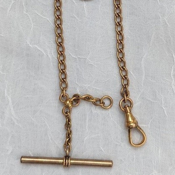 Vintage SP T Bar Swivel Clasp Pocket Wach Chain