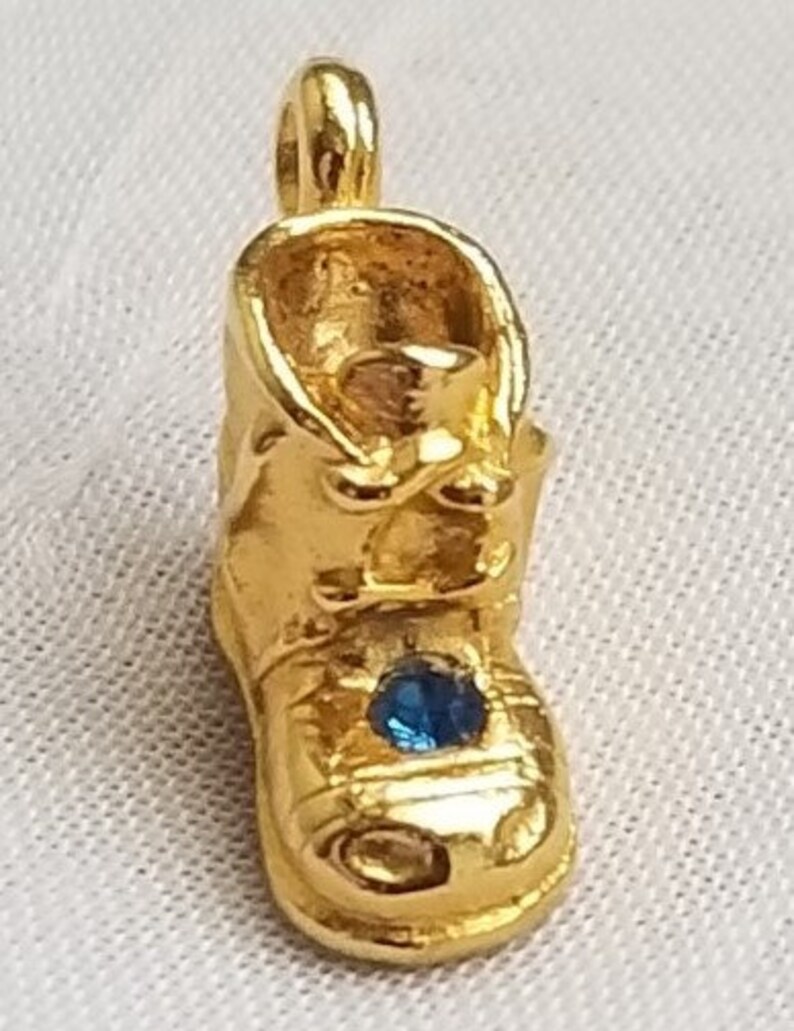 Vintage Avon Gold Tone Baby Bootie and Shoe Charms Etsy