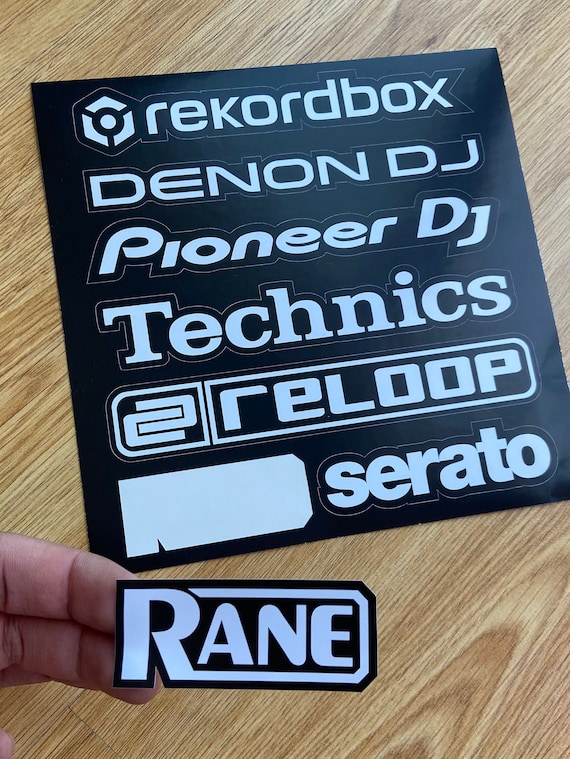 A1DJ Brands Unofficial Sticker sheet for Laptop case, record box or any smooth surface