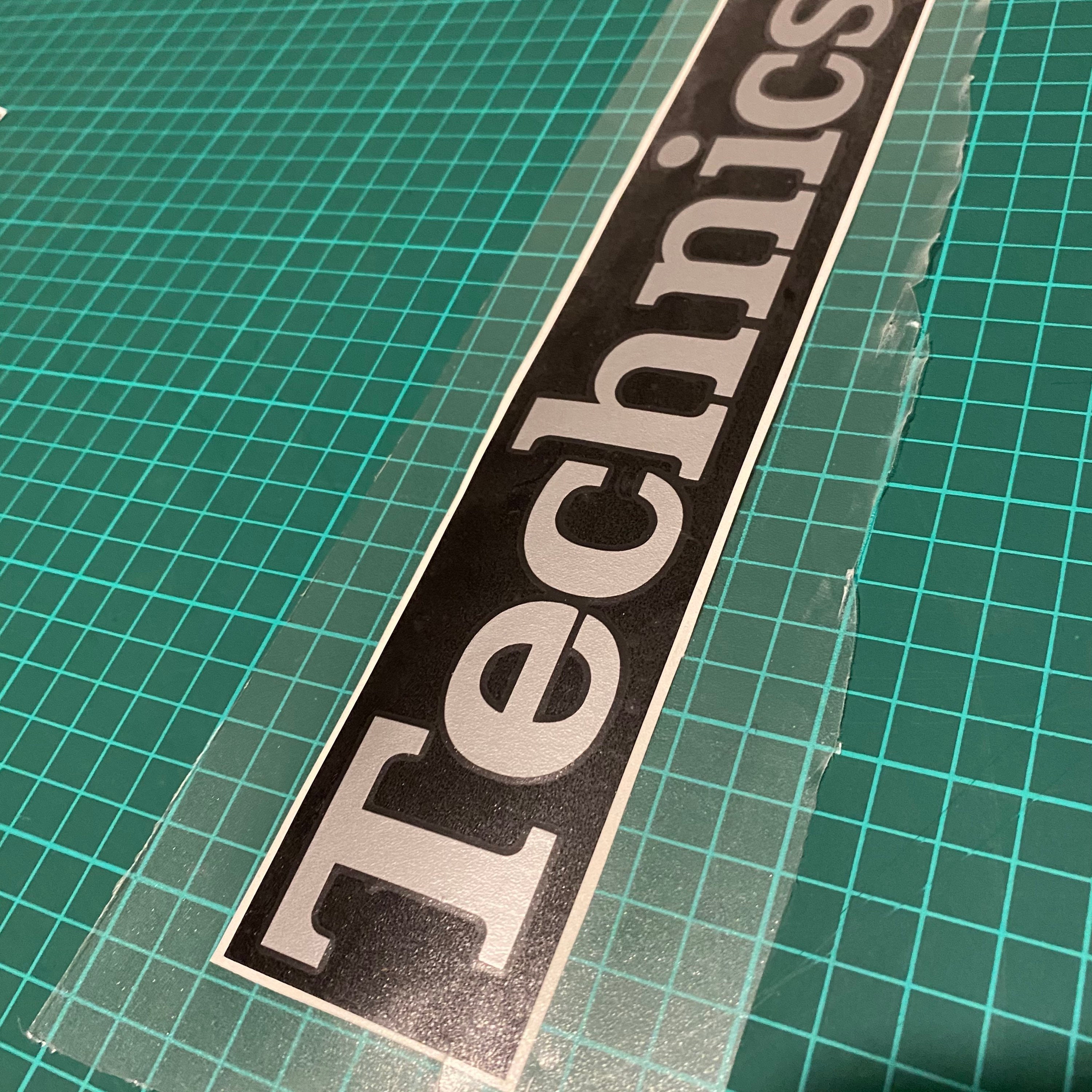 Technics DJ Club Turntable Brand Vinyl Sticker Decal in Various Sizes ...