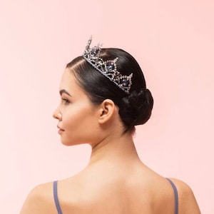Ballet Headpiece Tiara - Silver & Blue