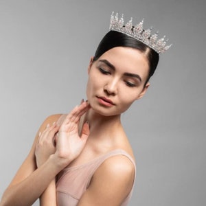 Ballet Headpiece Tiara - Pink & Clear