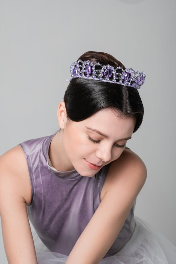 Ballet Headpiece Tiara - Lilac & Purple - Etsy display picture 3