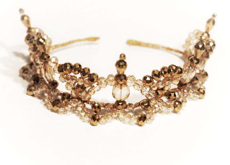 Ballet Headpiece Tiara Golden /& Amber