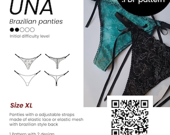 DIY Brazilian Panty Pattern | XL Size, 2 Designs (PDF Pattern)
