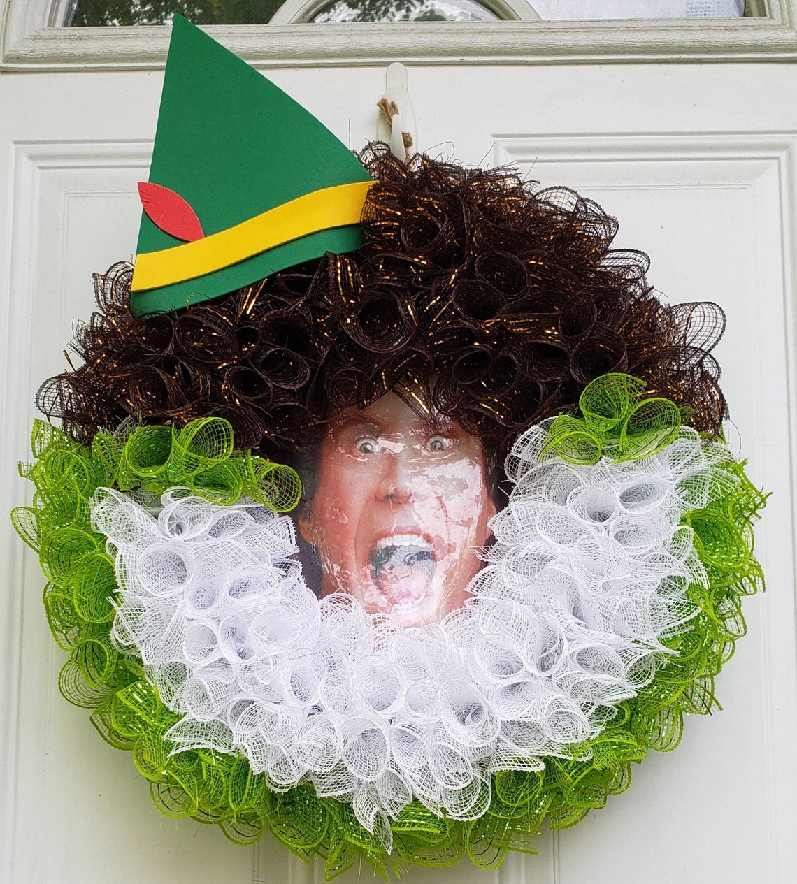 Buddy the Elf Wreath Elf Wreath Christmas Wreath Entryway Etsy