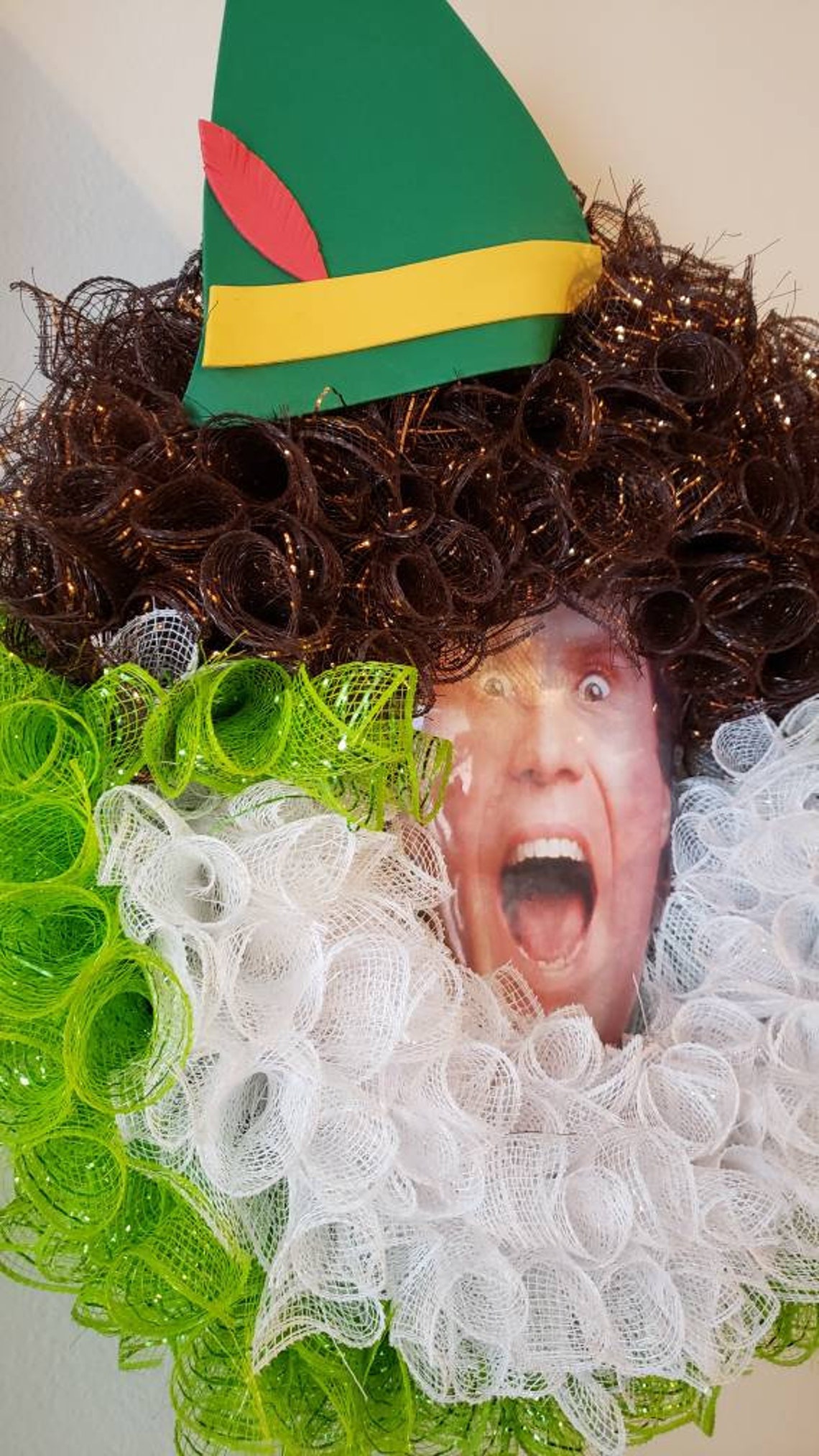 Buddy the Elf Wreath Elf Wreath Christmas Wreath Entryway Etsy