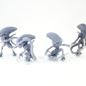 Chibi - Drones serpents griffes x4 - Miniatures imprimées en 3D
