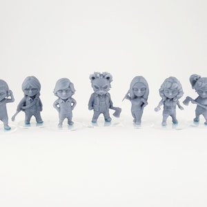 Chibi - Camp Counselors Set 1 - 3d Printed Miniatures