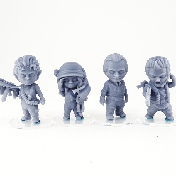 Chibi - USMC Set 1 - 3d Printed Miniatures