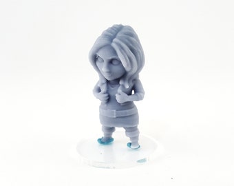 Chibi - Amy Pond - 3d Printed Miniature