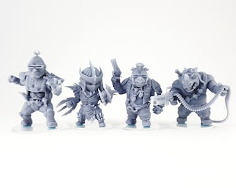 Chibi - Super Slicer Set - 3d Printed Miniatures