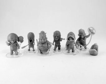 Chibi - Camp Killers Set 1 - Miniaturas impressas em 3D