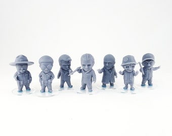 Chibi - Camp Cameos Set 1 - Miniaturas impressas em 3D
