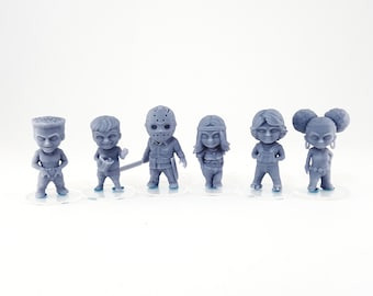 Chibi - Conjunto de conselheiros de acampamento 2 - Miniaturas impressas em 3D