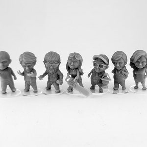 Chibi - Camp Counselors Set 3 - 3d Printed Miniatures