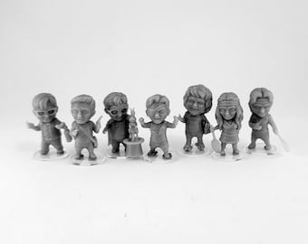 Chibi - Conjunto de conselheiros de acampamento 4 - Miniaturas impressas em 3D