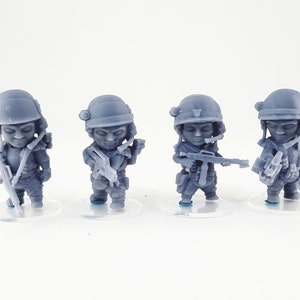 Chibi USMC Set 3 3d Printed Miniatures - Etsy