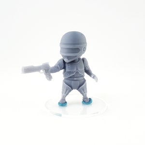 Chibi - Robocop - 3d Printed Miniature