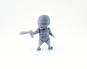 Chibi - Robocop - 3d Printed Miniature