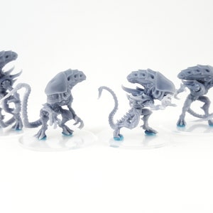 Chibi - Claw Snake Warriors x4 - 3d Printed Miniatures