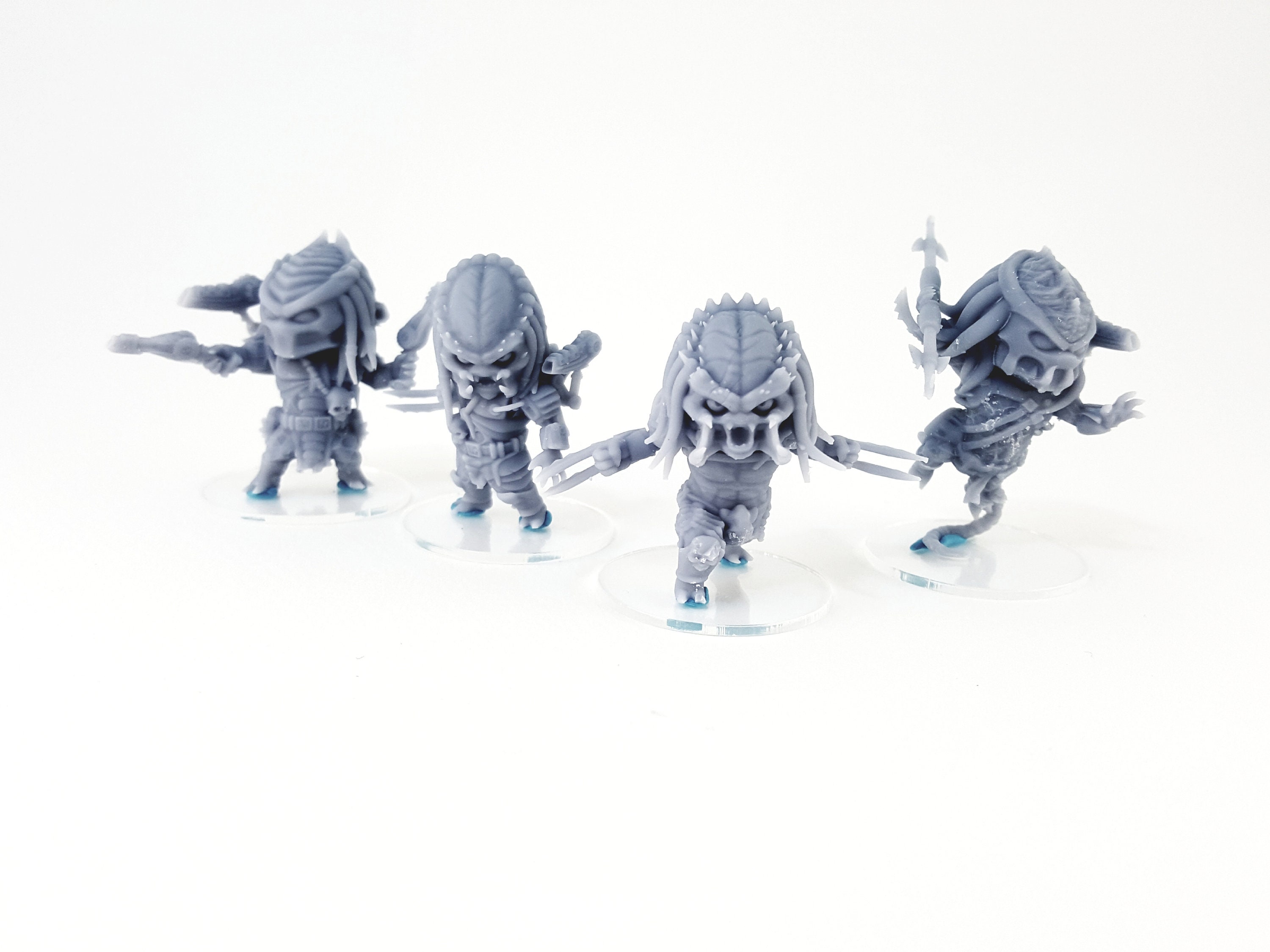 Chibi - Predator Team - 3D-geprinte miniaturen