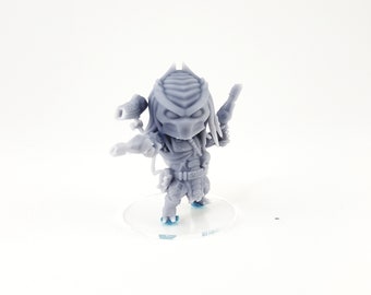 Chibi - Predator Heavy Gunner - 3d Geprinte Miniatuur