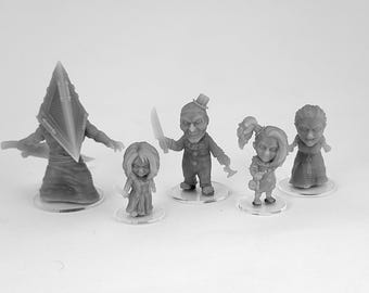 Chibi - Malice and Mayhem set 3- 3d Printed Miniatures