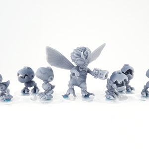 Chibi - Bernard Stackhouse Mutant Fly Set - 3d Printed Miniatures