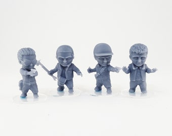 Chibi - USMC Set 4 - 3d Printed Miniatures