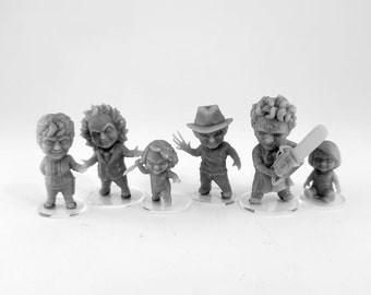 Chibi - Malice and Mayhem set 1 - 3d Printed Miniatures