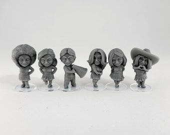 Chibi - Camp Bimbos - Miniaturas impressas em 3D
