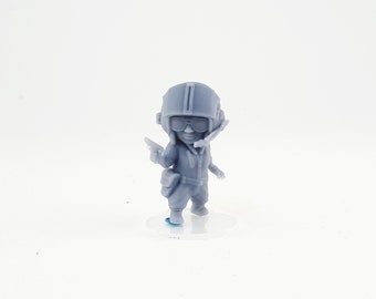 Chibi - Corporal Ferro Alternate - 3d Printed Miniature