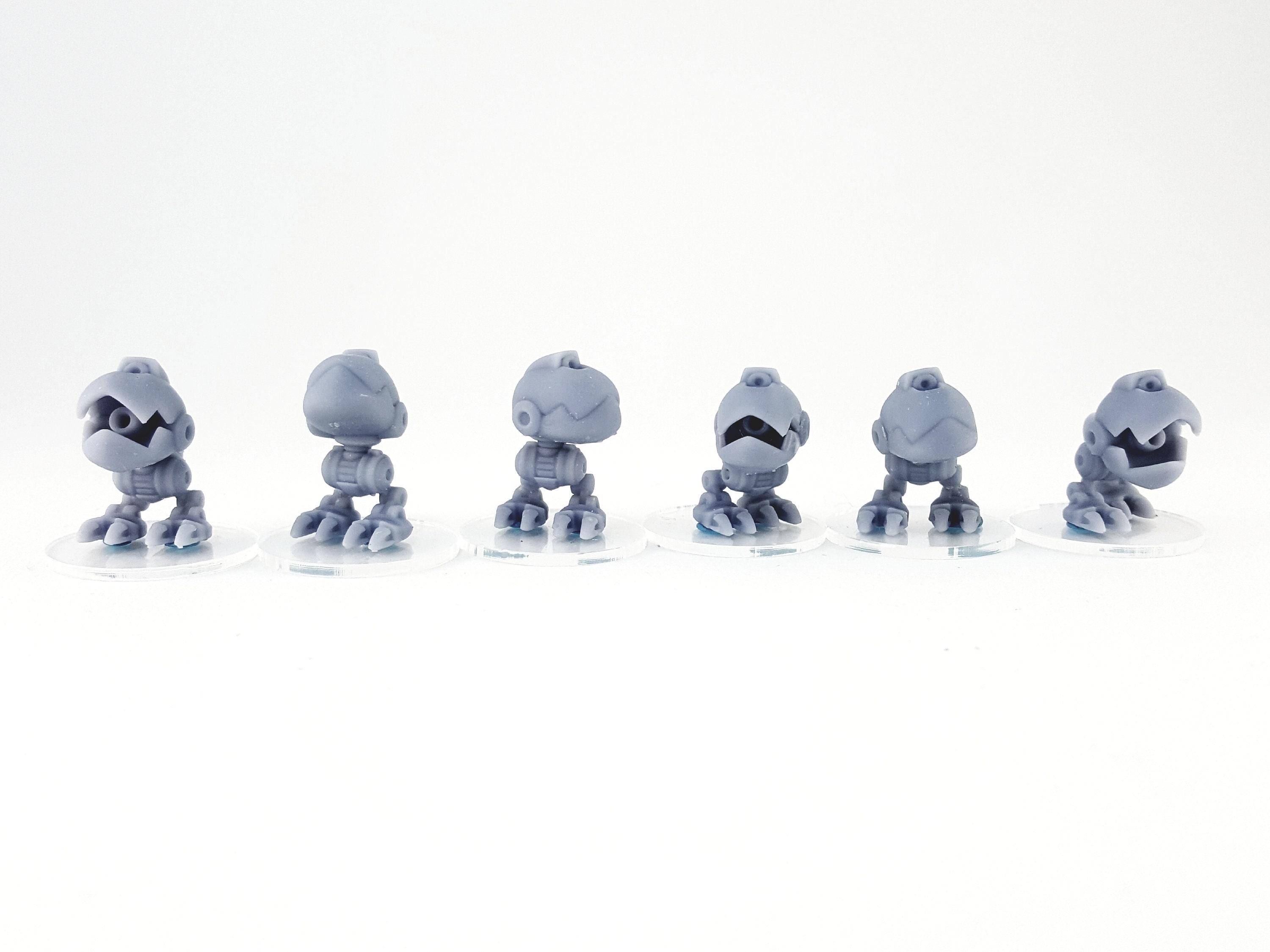Chibi - Mini Moles x6 - 3d Printed Miniatures