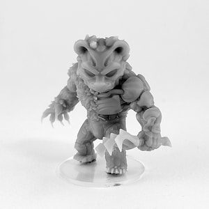 Chibi - Uber Otis - 3d Printed Miniature