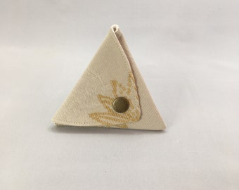 Triangle purse (flower) by Y's creation