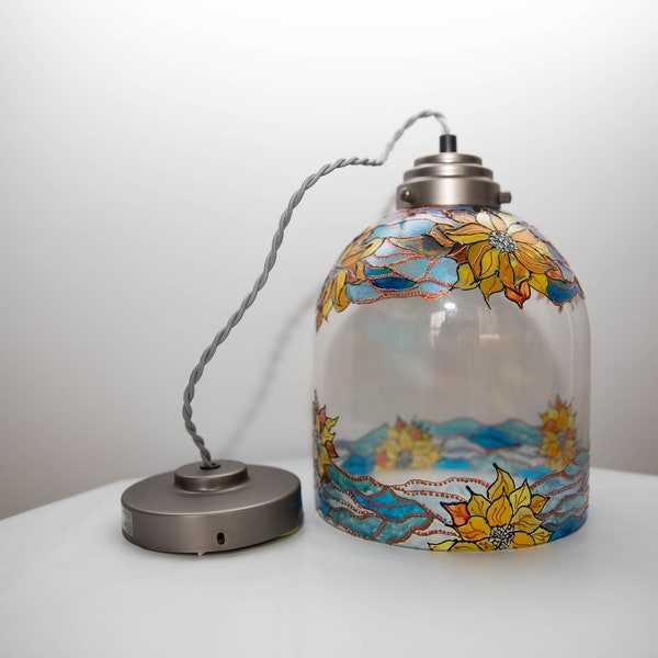 Stained Glass Lamp Shade Etsy UK