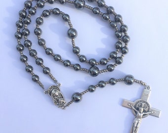 Durable Heavy Hematite Rosary