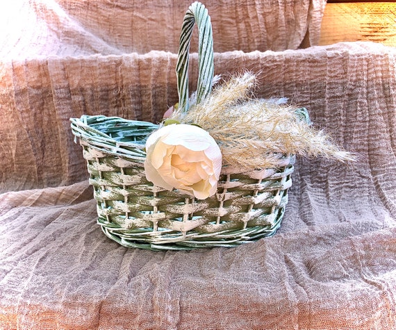 The Gigi Mini Basket - Rose* White