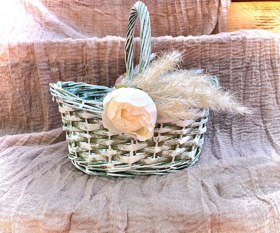 The Gigi Mini Basket - Rose* White