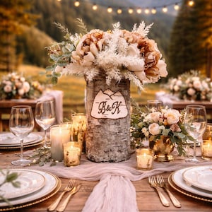 Personalized mountain wedding decor- Mountain wedding gift - Destination wedding gift - Personalized wedding gift for couple unique